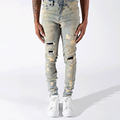 Προσαρμοσμένα στυλ hip hop Hop Combroider Stretch Slim Fit Men Jeans Pants1