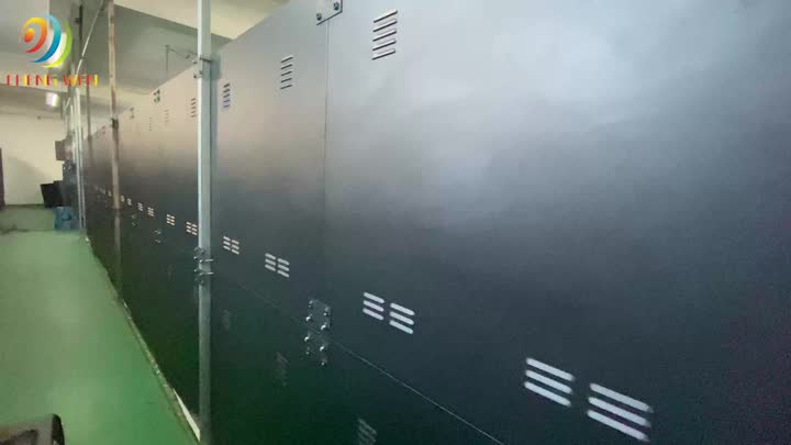 Detalles de la pared LED de caja de hierro de servicio frontal fijo al aire libre