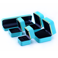 Hanhong Custom Luxus blau hochwertiger Lederschmuck Verpackung Box Armband Halskette Watch Gift Box Ring Schmuckschachtel1