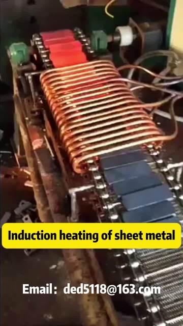 Induction heating of sheet metal