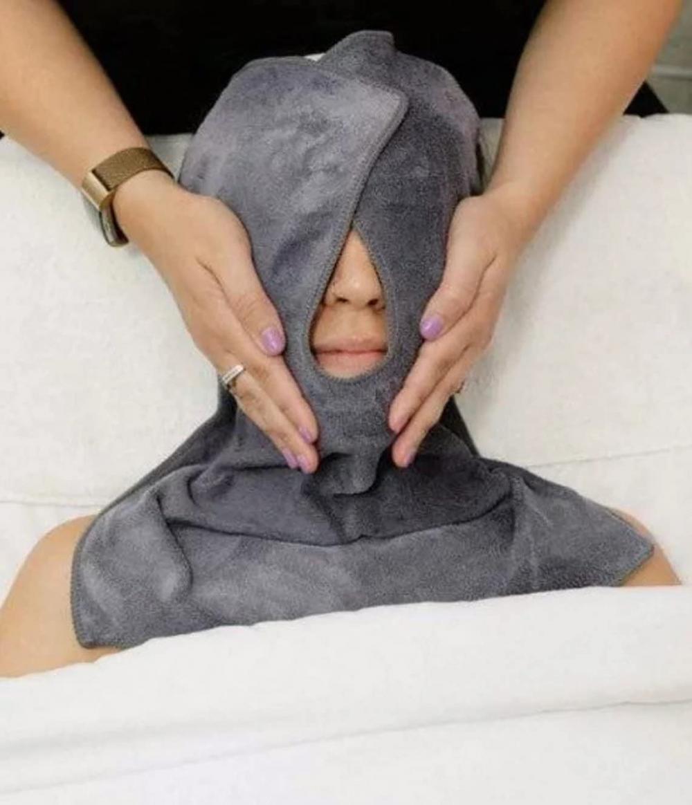 Mask Removing Face Wrap Esthetician Towels For Facials