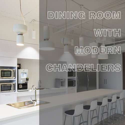 Upgrade the dining room with modern chandeliers