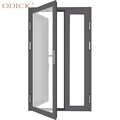 Factory Direct Wholesale Commercial Exterior Double triple Glass Casement Door Residential Swing Patio Door1