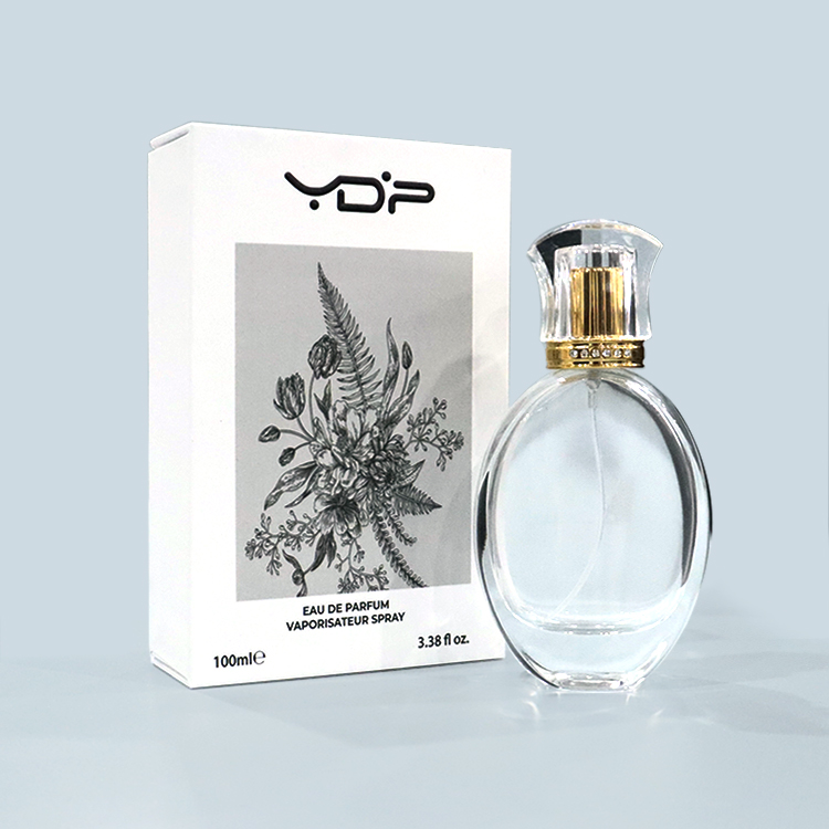 Conception de boîte de parfum de luxe blanc