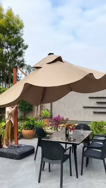 Simple way to open the Roman umbrella