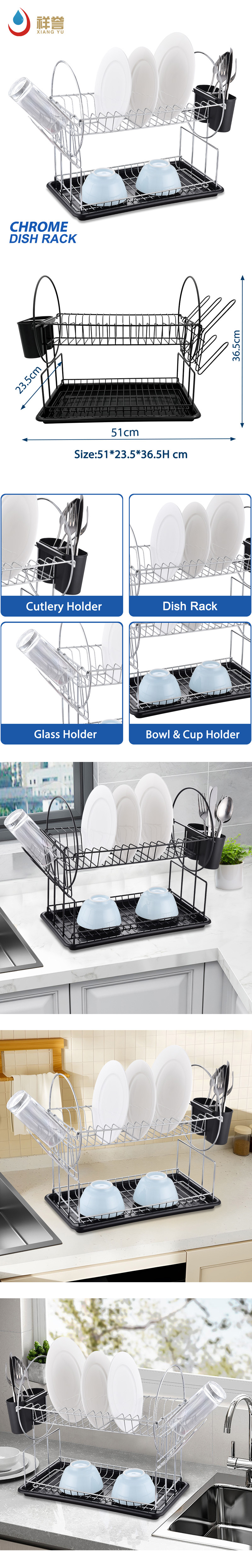 Stainless steel dish drying rack