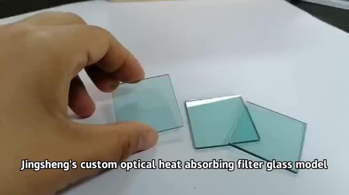 Fabricación de vidrio de filtro absorbente de calor óptico personalizado KG3 GRB3