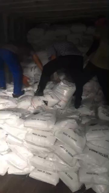CAUSTIC SODA LOADING TO CONTAINERS