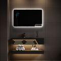 Modern Wall-Mounted Bathroom Vanity with Stone Porcelain Basin and Mirror for Hotels1
