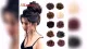 Chignon con imbottitura sintetica per capelli ricci 10 colori