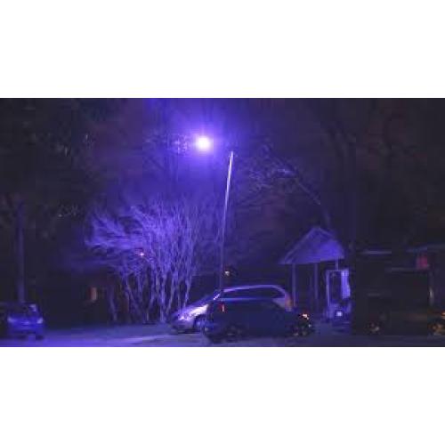 Why did the street lights turn purple? Is it harmful to the human body?