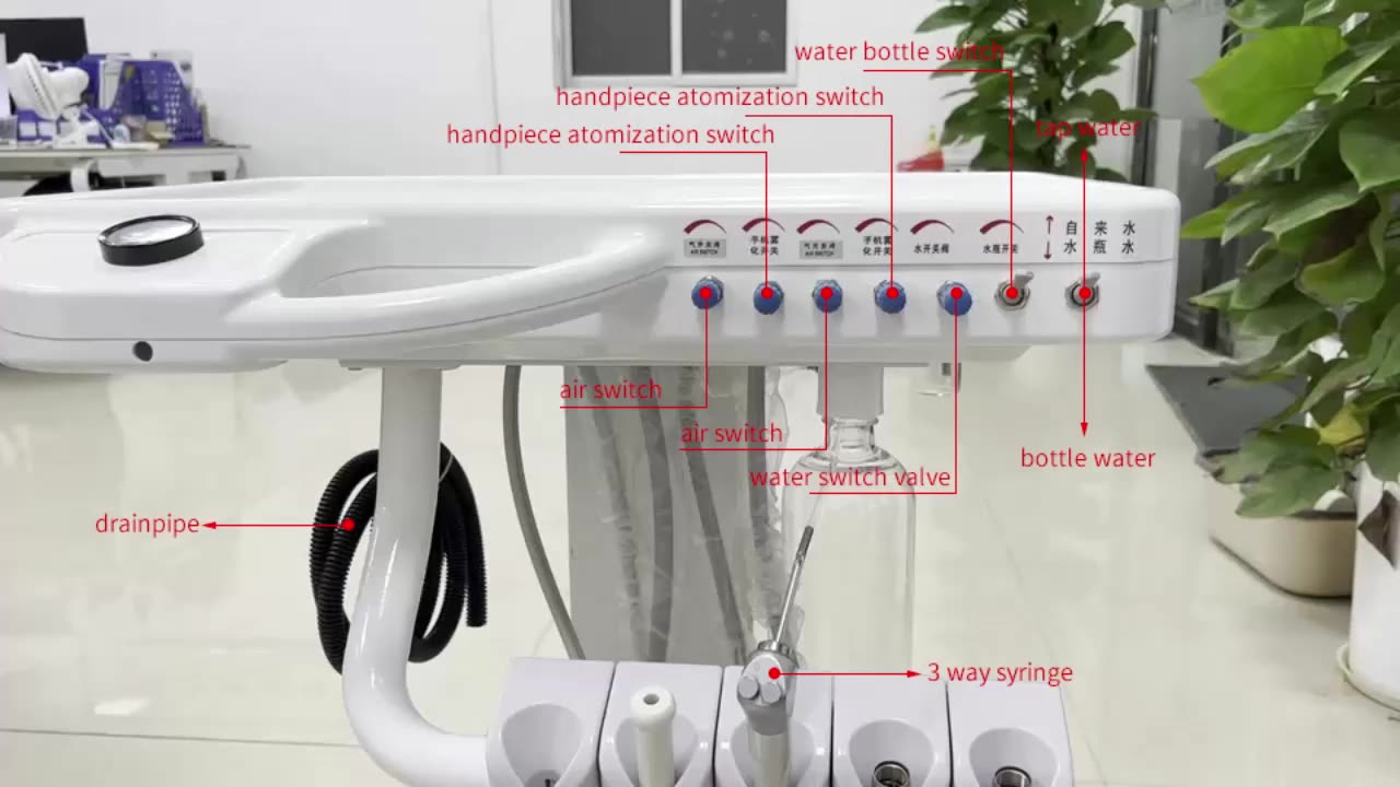 Medical Portable Trolley Treatment Dental Chair Mobile Dental Cart Unit1