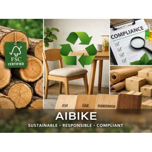 AIBIKE Highlights Responsible Wood Sourcing and Compliance-Focused Production for 2026 Wooden Dining Furniture