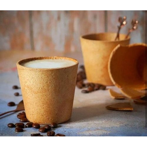 tazza di caffè commestibile
