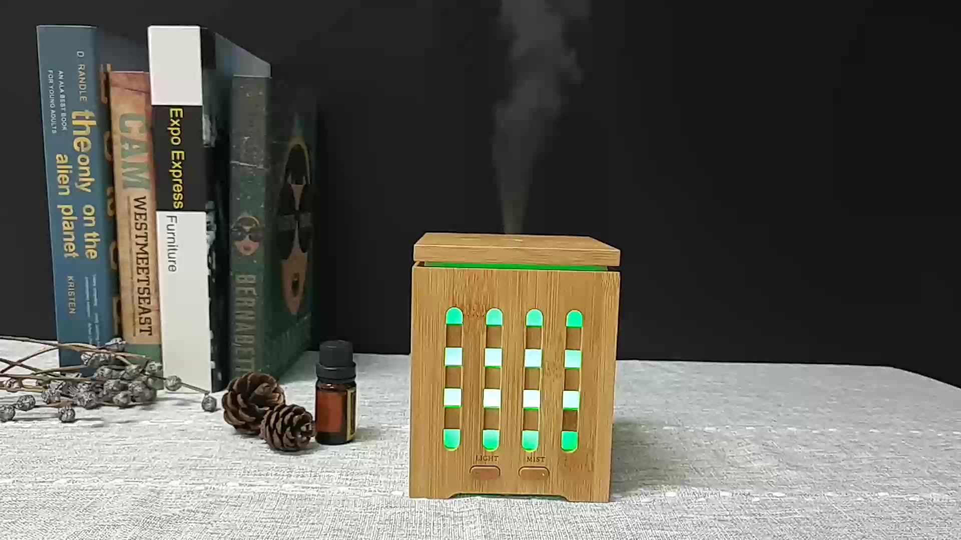 200 ml Bamboo Aroma Diffuser Ultrasonic Aromatherapy Diffuser Fragrance Diffuser Machine1