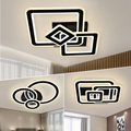 Nordic Metal Square Dimmable LED Ceiling Lamp for Bedrooms1