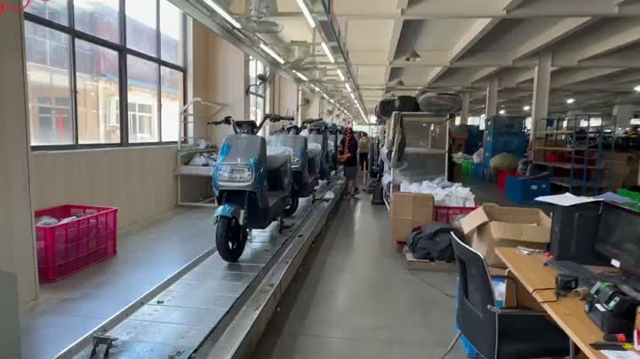 electric scooter assembly line by JXS
