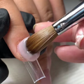 USA Hot Selling Pure Kolinsky Hair Nail Brush - Private Label Crimped Round Acrylic Powder Paint Brush1