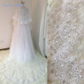 Sapphire Bridal Velos De Novia 2020 Wedding Lace Veils Womens 3 Meters 2 Layers Applique Lace Bridal Wedding Veils With Comb