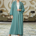 لباس مجلسی زنانه جدید عید رمضان کافتان خاور میانه Abaya Kimono Jalabiya دبی لباس بلند ماکسی زنانه1