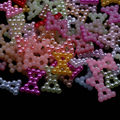 WHATSTONE Imitation Plastic Beads: 9*12mm Bowknot Flatbacks for Wedding Decor and DIY Fashion Accessories1