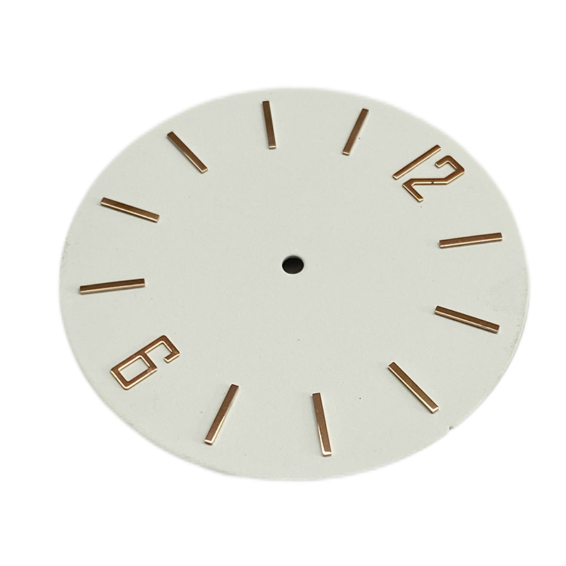Weiß einfaches Uhrenblatt
