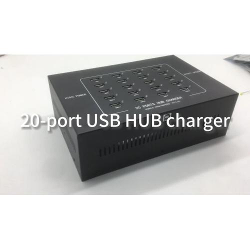 20 portas USB Smart Hub 2.0 Carregador