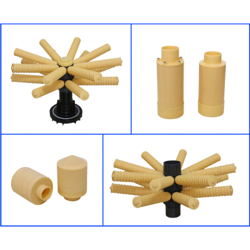 Introdução ao método de instalação do distribuidor de água e tubo central em equipamentos de amolecimento de água