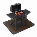 Di bawah tikar panggangan anti-slip BBQ Lantai tikar mudah dibersihkan reusable reusable fireproof grill pad-proof minyak tahan air pit mat1