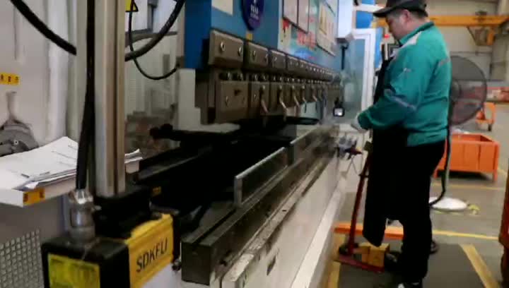 laser guard for bending machine normal work mode.mp4