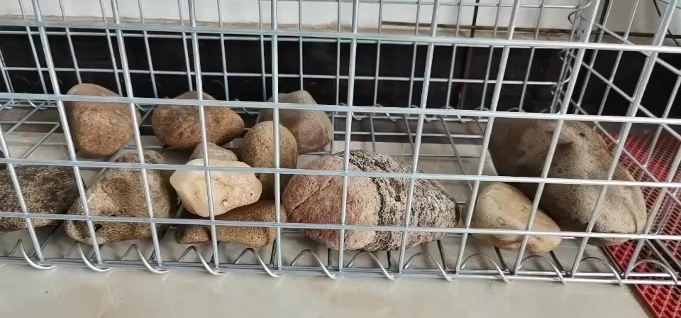 Spawane pudełka z siatki gabion galwanizowany ogrodzenie ogrodzenia koszyk materacja klatka spawana ściana gabion/ ściana oporowa spawana gabion wall1