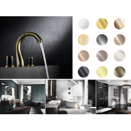 Couleurs Kinen pour les robinets de salle de bain