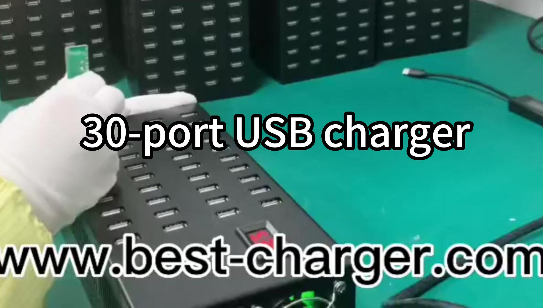 Carregador USB de 30 portas