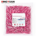 DINGYUAN 500PCS 22-18AWG Red Insulated Copper Automotive Butt Splice Connectors1