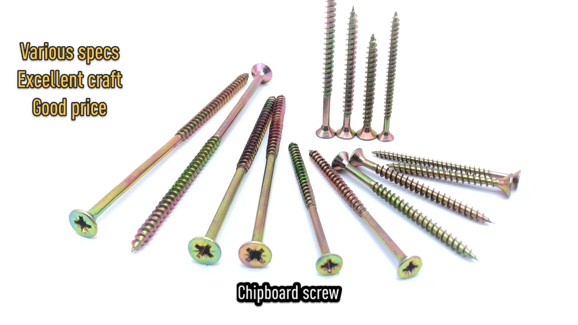 All Kinds of Head M Word Pillips Square Drive Torx Drive Counterunk Chipboard Screw Zinc Yellow Zinc CSK Head Deck Screw1