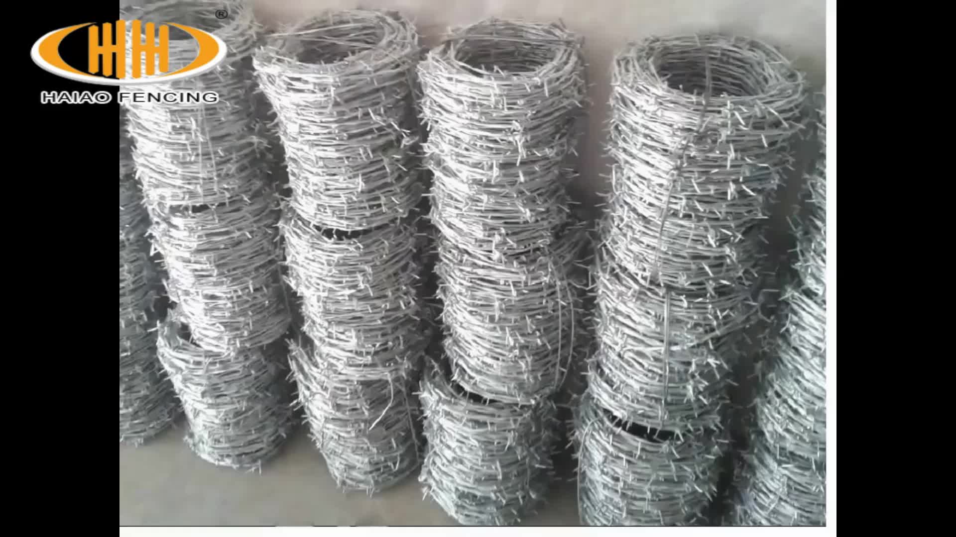 Borong 50kg berkualiti tinggi Barbwire PVC bersalut harga dawai barbed harga per kg1