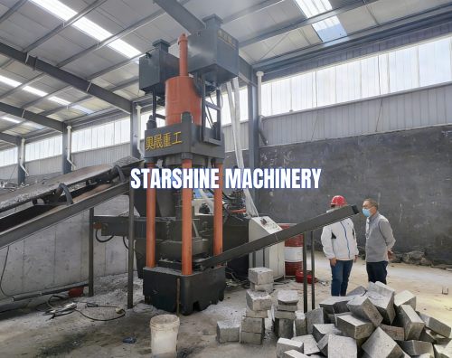 Vertikale Schrottbrikettiermaschine von Starshine erfolgreich in Betrieb genommen