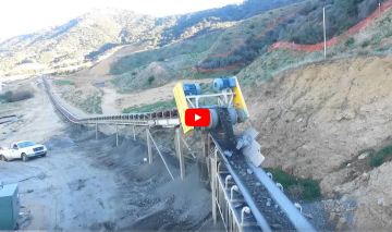 Stone conveyor belt roller