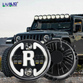 Hot Selling Custom Super Bright Headlamp Waterproof Angel Eyes Led 7 Inch Headlight For Halo Jeep Grand Cherokee Jk1