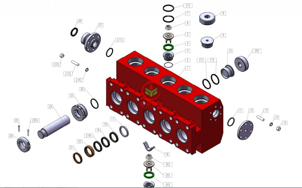 2500 Hydraulic End Disassembly