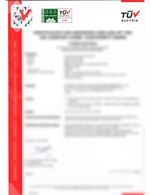 Certificate of Degradability