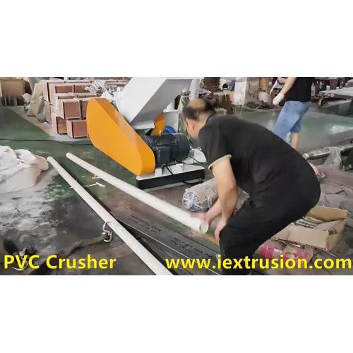 Crusher per tubo di scarto UPVC in PVC