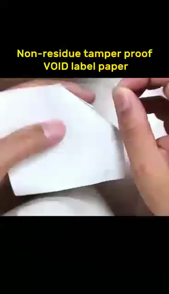 Void no-residue void label