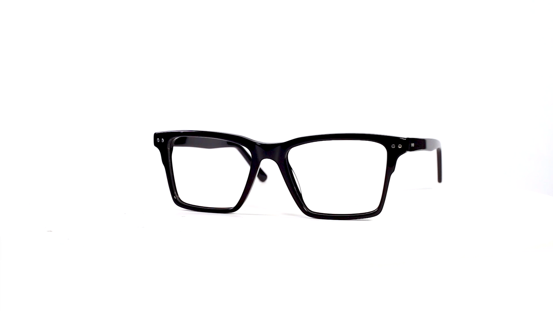 Stock Vintage Black Square Cellulose Custom Logo Acetate Glasses Frame For Women1