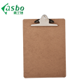 Brown Wood Clipboard with A4 Size Paper - Cardboard Mini Office Desk Accessory1