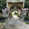Royal Pumpkin Themed Customizable Large White Cinderella Carriage Horse Cart for Weddings and Parties1