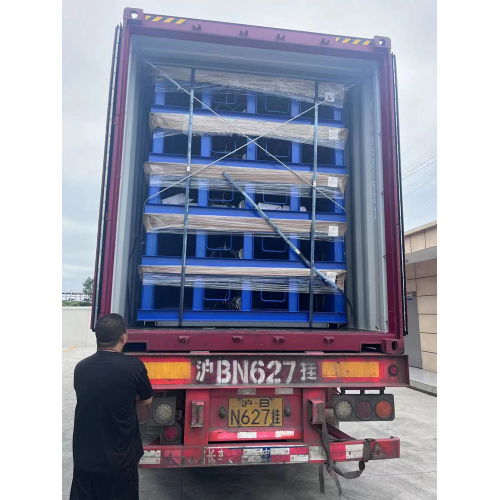 Penghantaran Eksport Leveler Dock Loading Hydraulic untuk Gudang Pengedaran Makanan New Zealand