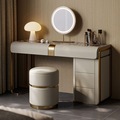 Móveis de quarto de estilo moderno LED Light White Color Opcional Storage Cleact Vanity Makeup Menos com LED1