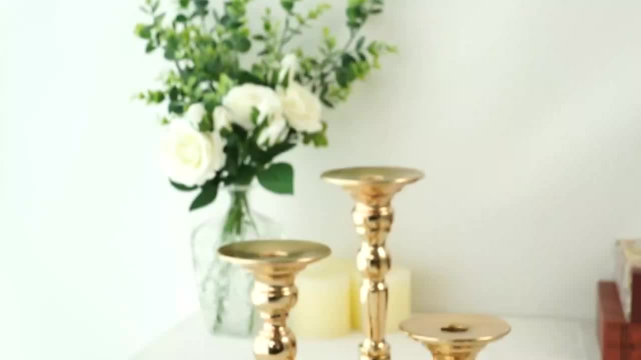 Partes de velas, centros de mesa de bodas con velas de velas de metal soporte para bodas Eventos especiales Partidos de la sala de estar1