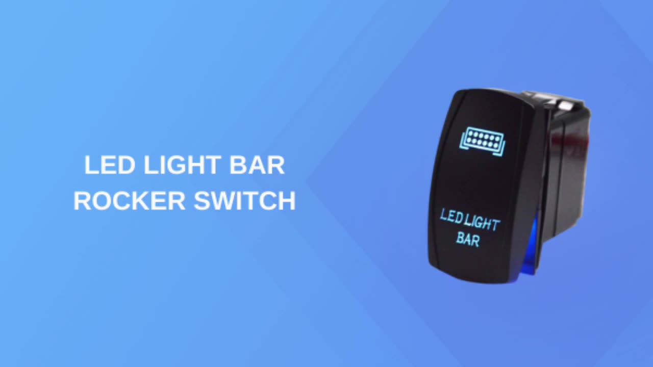 กันน้ำ 5 พินออน-ปิดสองไฟ LED ไฟ LED แท่งไฟเลเซอร์เลเซอร์รถเรือทะเลสลับ carling 12V ROCKER SWITCH1